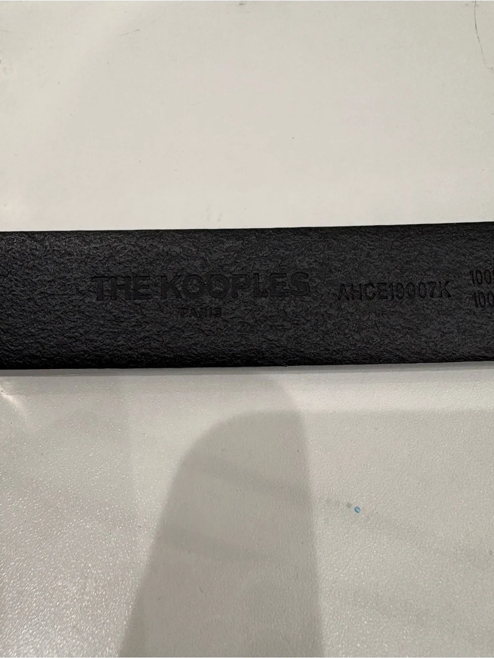 $275 The Kooples Men's/Unisex Black Leather Buckle Belt Size T1 / 30 Italy